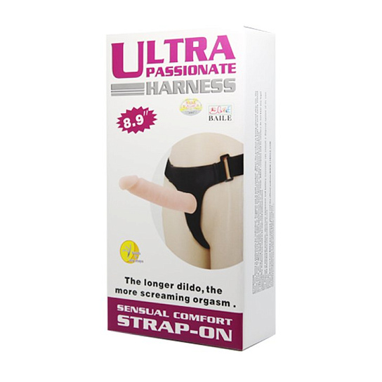 Страпон фаллоимитатор реалистик для начинающих Baile 21,5 см