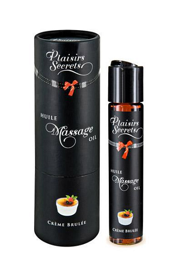Massage Oil Creme Brulee массажное масло Крем Брюле, 59 мл