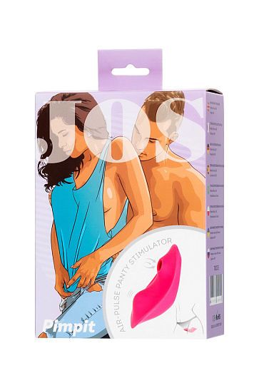 Вкладка в трусики с вакуумно-волновой стимуляцией и пультом ДУ Jos Pimpit