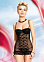 Ночная женская сорочка SoftLine PAIGE черная, S