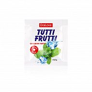 Съедобная смазка для орального секса Биоритм Tutti Frutti Сладкая мята, 4 мл,