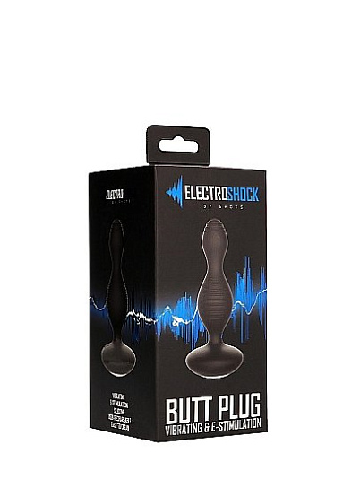 Анальный вибростимулятор с током E-Stim Black