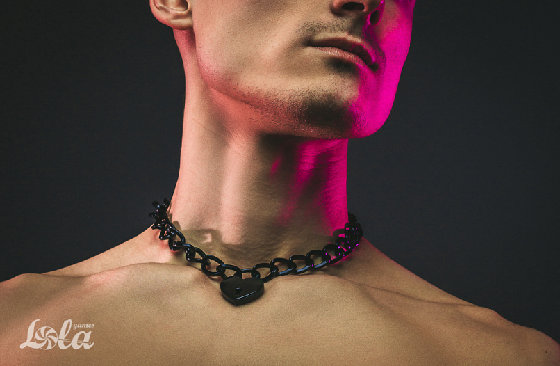 Ошейник в виде цепи EMBRACE, черный