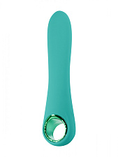 Гибкий вибратор с ручкой-кольцом Свободный ассортимент, зеленый