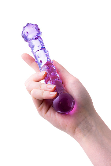 Фаллоимитатор Glas с ребристой головкой, 19 см