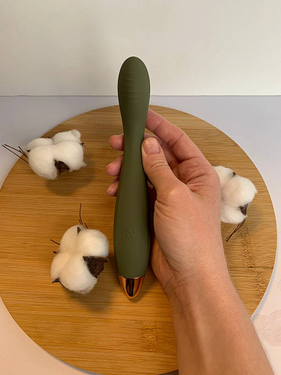 Вибратор для точки G с гибкой головкой Magic Vibe, зеленый