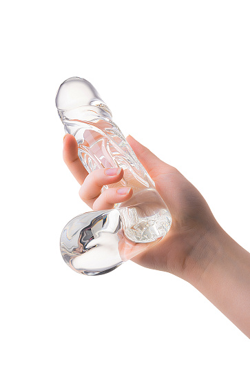 Реалистичный фаллоимитатор из стекла DILDO, 20 см