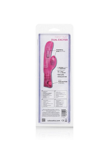 Женский вибратор для новичков First Time Dual Exciter Pink