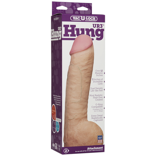 Большая насадка на страпон, 24 см, телесная