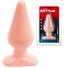 Анальная пробка из гладкого телесного ПВХ Classic Butt Plug
