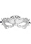 Маска Butterfly Masquerade Silver металлическая