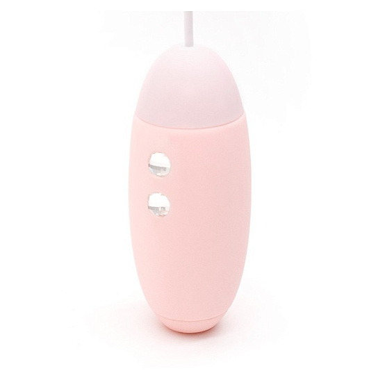 Виброяйцо с пультом и вакуумным стимулятором KisToy Miss VV, розовый