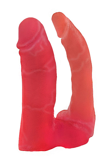 Двойная насадка для страпона гелевая HARNESS, 15 см