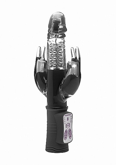 Вагинальный вибратор Hi-Tech Laci Purple, для клитора и анала, черный