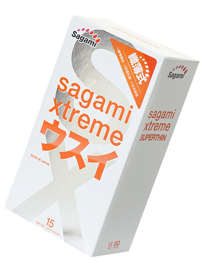 Ультратонкие презервативы Sagami Xtreme латексные 0,04 мм