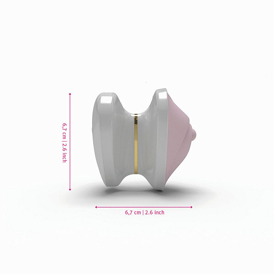 Компактный вибромассажер Mystim Heart's Desire, розовый