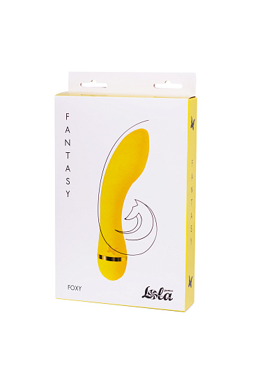 Вибратор Fantasy Foxy для стимуляции т.G, желтый
