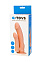 Двойной фаллоимитатор Toyfa A-toys, телесный, 20 см