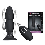 Анальная пробка с вибрацией и эффектом римминга