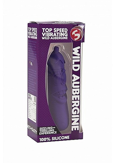 Небольшой вибратор в виде баклажана WILD AUBERGINE