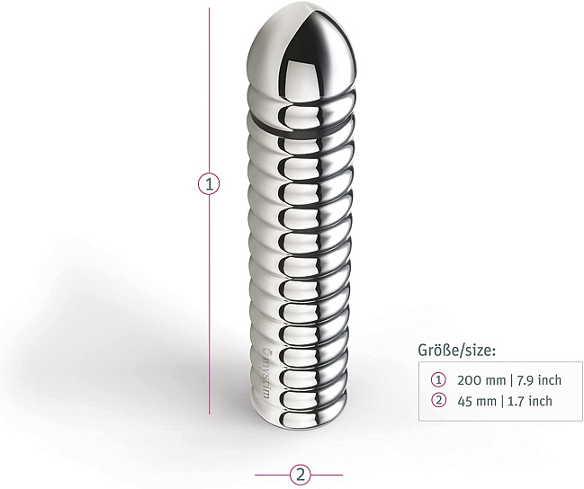 Рельефный фаллос для интенсивного электросекса GROOVEY GEORGE