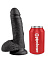 Реалистик с мошонкой на присоске Cock with Balls King Cock 13.5 см, черный Реалистик с мошонкой на присоске Cock with Balls King Cock 13.5 см, черный