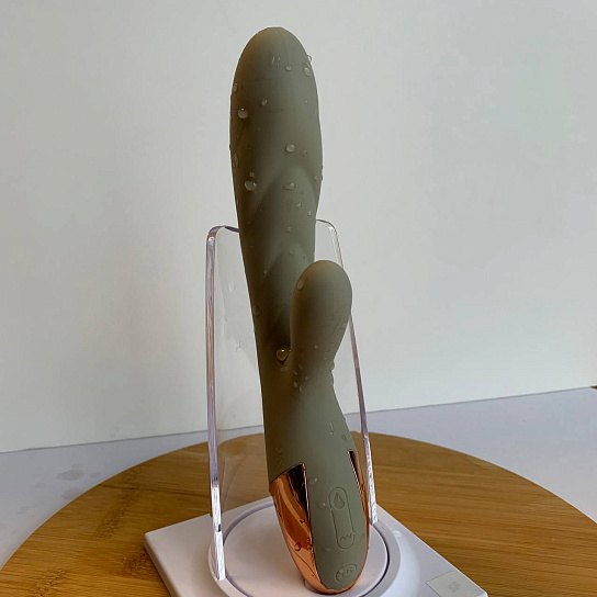 Вибратор кролик с подогревом Magic Vibe, зеленый