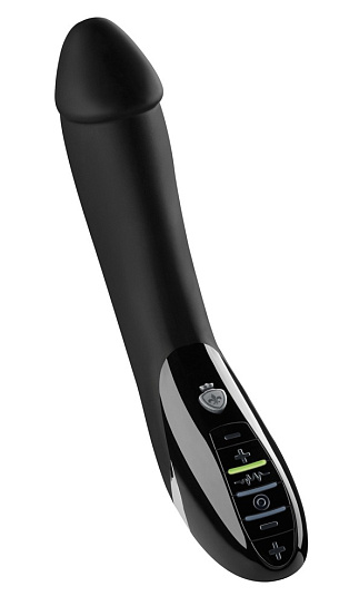 Вибратор с электростимуляцией Tickling Truman Black Edition
