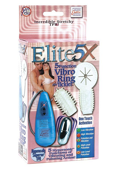 Гладкий микровибратор ELITE 5X VIBRO-RING TCKLR
