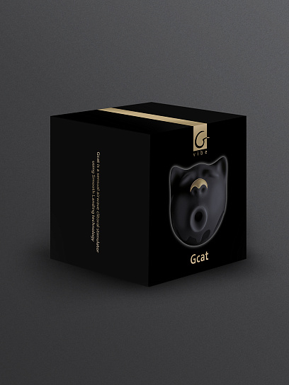 Вакуумно-волновой стимулятор для клитора Gvibe Gcat, черный
