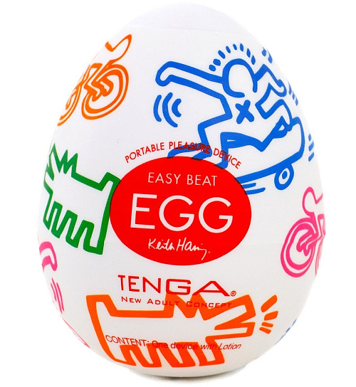 Яйцо мастурбатор Tenga Egg Street 001 с рельефом „граффити“