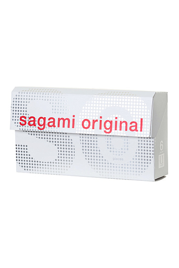 Гладкие презервативы Sagami Original 0,02 мм №6