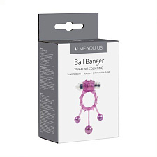 Эрекционное кольцо с шариками и вибрацией Ball Banger Cock