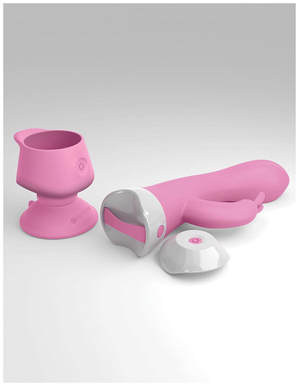 Вибратор-кролик со съемной присоской 3Some Wall Banger Rabbit