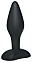 Черная анальная втулка Velvets, длина 9 см
