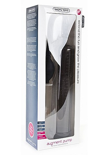 Вакуумная помпа для пениса AUGMENT, 32 см, черная