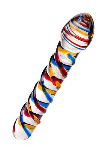 Стеклянный фаллос для вагинальной и анальной стимуляции 19,7 см