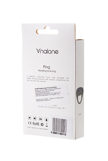 Эрекционное виброкольцо на член Nalove Ping, синее