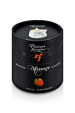 Massage Candle Strawberry свеча с массажным маслом Клубника, 80 мл