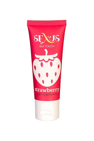 Ароматизированная смазка на водной основе Silk Touch Strawberry, 50 мл