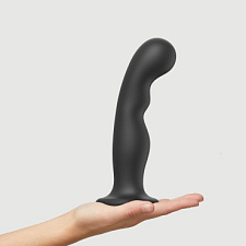 Анальная насадка для страпона Strap-on-me Dildo Plug P&G 20 см, XXL, черный