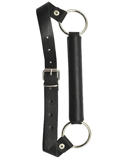 Кляп-трензель с ремнями, черный