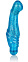 Необычный женский гелевый вибратор Sparkle G Glitz-Blue