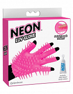 Перчатка для чувственной стимуляции эрогенных зон Neon Luv Glove, розовая
