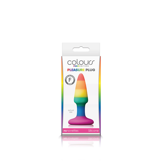 Радужная пробка Colours - Pride Edition, размер XS
