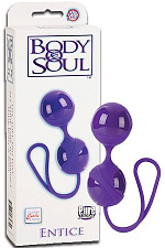 Вагинальные шарики Body & Soul, фиолетовые