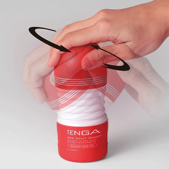 Мастурбатор с подвижной головкой классический Tenga Rolling Head Cup