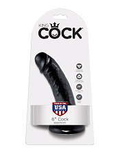 Фаллоимитатор на присоске 6 Cock 12.7 см, черный
