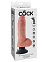 Реалистичный гибкий вибратор-насадка 8 Vibrating Cock 14.5 см, телесный