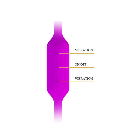 Двойной вибратор на длинном шнурке Lover's Whip с пультом